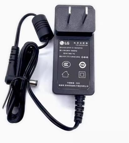 Original Adapter 19V 1.3A Compatible with LG ADS-40FSG-19 19025GPCU-1 ADS-25FSF-19 ADS-40SG-19-3 19025G EAY6254949201 E2242C E1948SXAC Adapter Power Supply Charger Cord