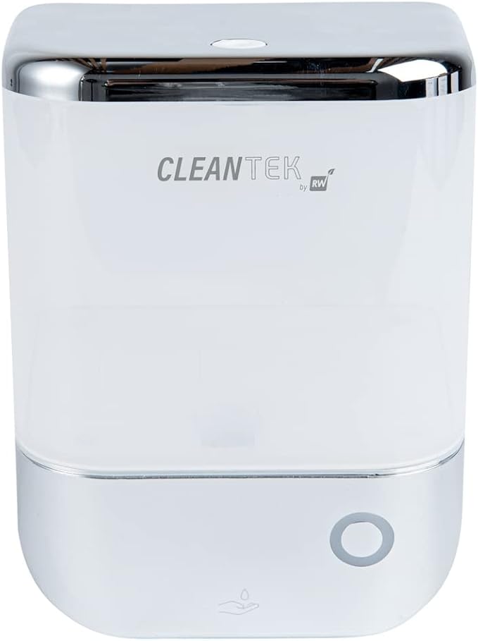 Restaurantware Clean Tek Professional 34 Ounce Automated Soap Dispenser 1 Touchless Wall-Mountable Soap Dispenser - With Security Key Silver Plastic Soap Dispenser Transparent For Liquid Soap