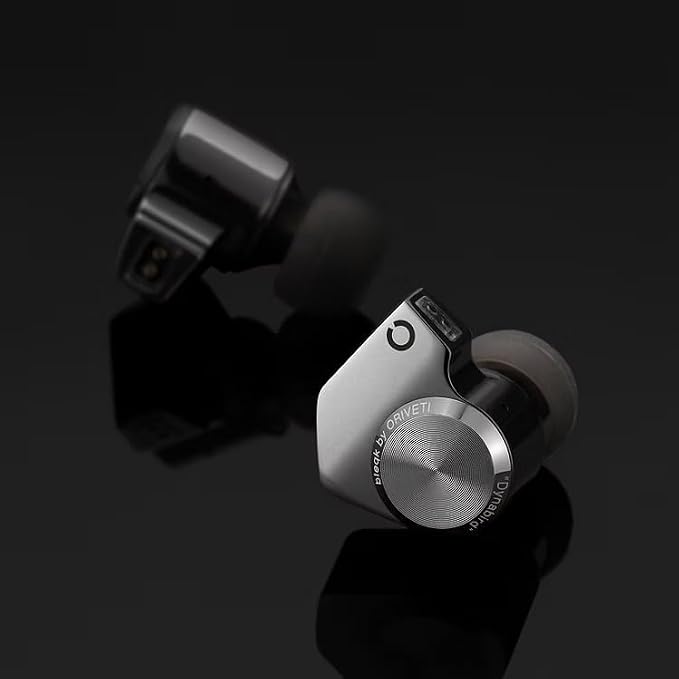 ORIVETI bleqk Dynabird Wired IEM Earbuds, 9.2mm Beryllium Dynamic Driver, Deep Bass HiFi in-Ear Monitors, Detachable 2-Pin Audiophile & Gaming Earphones