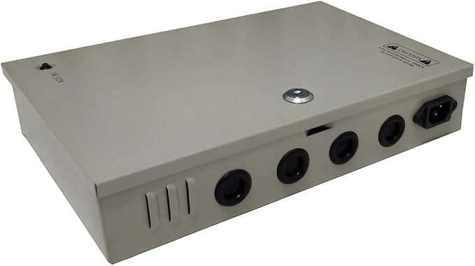 DC 12V 20 Amp 18 Channel/Port Power Supply Box Distribution for Security Cameras, IP CCTV DVR Surveillance System