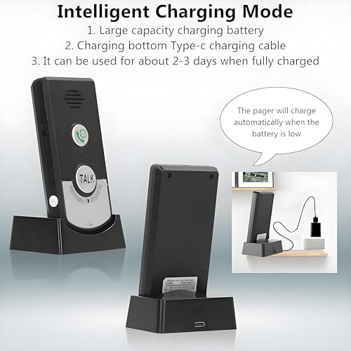 2-Way Wireless Intercom Doorbell System 1000m (3280ft) Super Long Range Intercom System Indoor Outdoor for House Office Room to Room Communication
