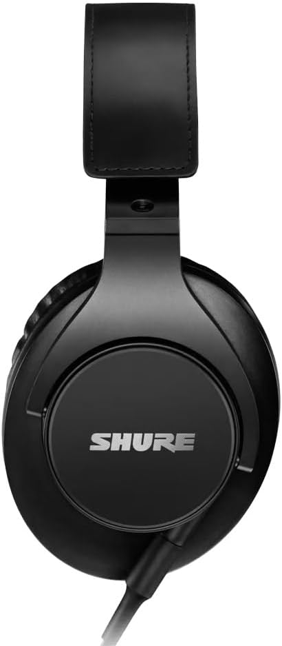 Shure SRH440A Over-Ear Wired Studio Headphones – Professional Monitoring & Recording Earphones with Accurate Frequency Response, Adjustable Collapsible Design, Black (Pack of 6)