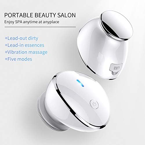 ETHERIA Cosmetics 2 in 1 Facial Cleansing Brush - Face Cleanser Brush - Silicone Face Scrubber - Facial Massage Cleanser - Face Washing Brush - Cleansing Brush - Face Massager - Face Scrubber