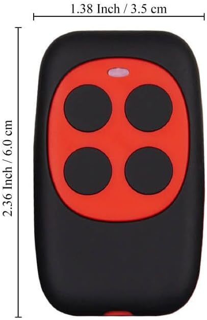 Universal Garage Door Opener Remote Universal Gate Opener Remote Cloning Homelink Programmable Learning Key Fob 4-Buttons Multi Frequency 280MHZ-868MHZ (5, White, Red, Green, Yellow, Purple)
