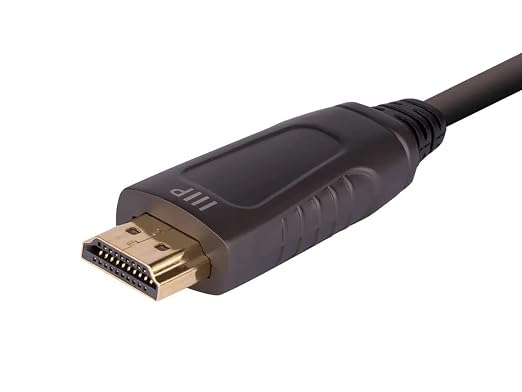 Monoprice 8K Ultra High Speed Fiber Optic Certified HDMI Cable - HDMI 2.1, 8K@60Hz, 4K@120Hz, 48Gbps, HDR, VRR, Active Optical Cable (AOC), 32ft, Black