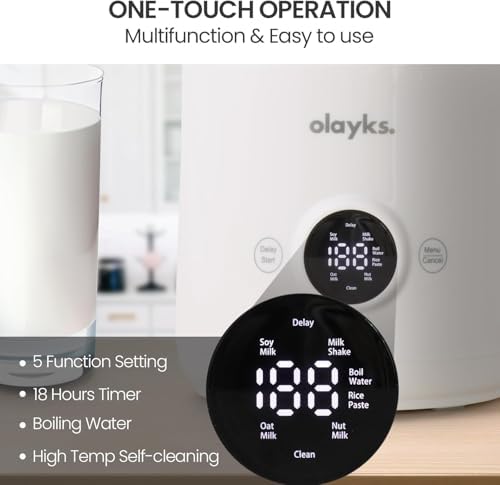 olayks. Automatic Nut Milk Maker, 20 Oz Soy Milk Maker Machine for Homemade & Product Image Travel Steamer for Clothes, Fashion Portable Handheld Garment Steamer, 15S Heat Up