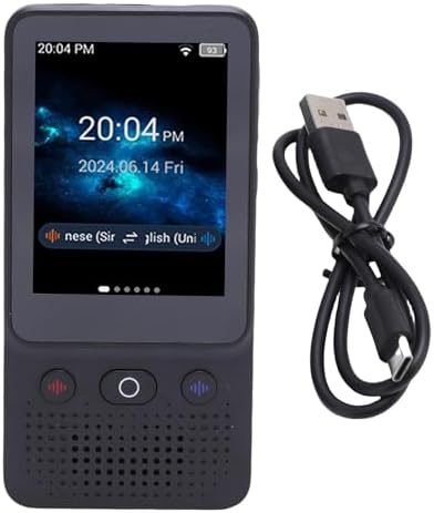 Sanpyl Language Translator Device, 2.8 Inch Touch Screen Portable Smart Voice Translator for Travel Business