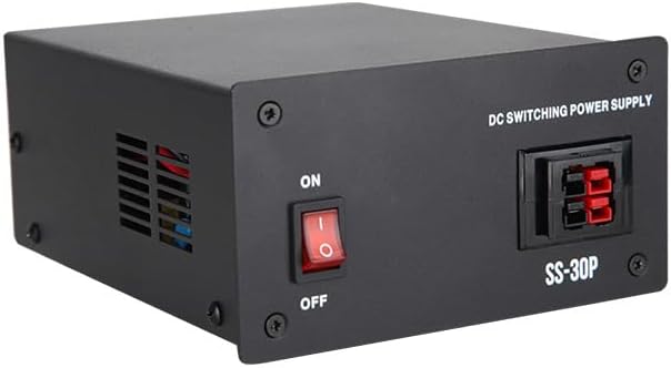 SS-30P Regulated Power Supply, 30Amps AC-to-DC Power Convertor with 13.8V Fixed Output, Anderson Connectors, Universal 1/4 inch Binding Posts Dual Terminals