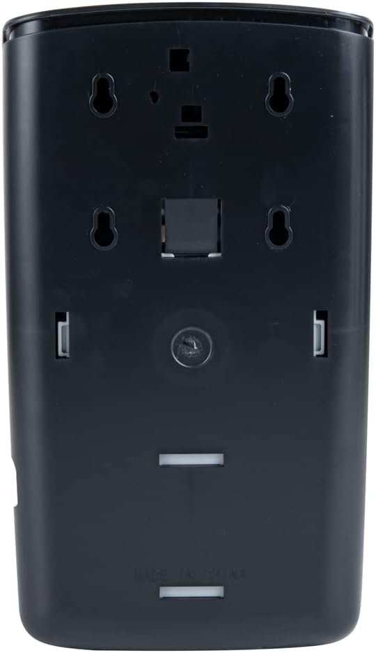 Restaurantware Clean Tek Professional 33.4 Ounce Automated Soap Dispenser 1 Touchless Wall-Mountable Soap Dispenser - Security Key Black Plastic Soap Dispenser Transparent For Liquid Soap