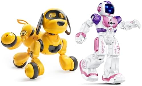 Ruko 18011 Smart Robot Dog Toy for Kids and 6088 Pink Robot Toys for Kids