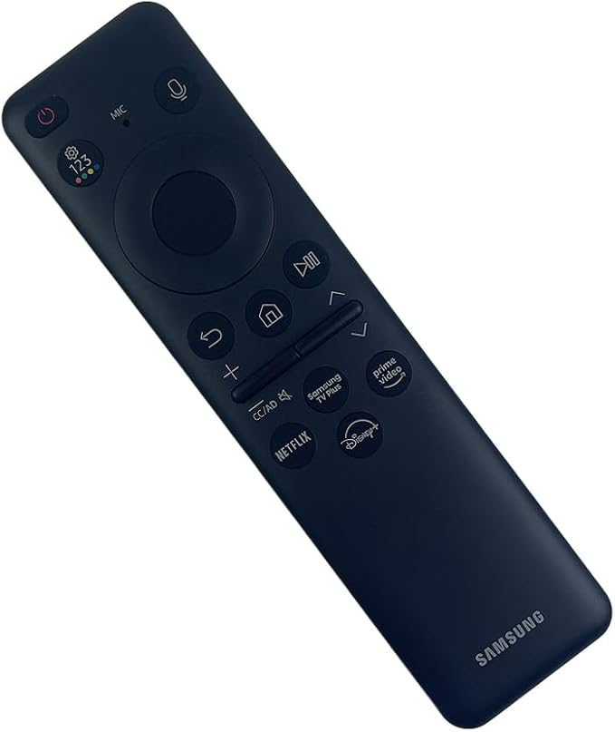 Original Samsung BN59-01455A Solar Voice Remote Control for Samsung Smart TVs, Compatible with The Frame NEO QLED Series 4K Includes Netflix, Prime Video & Disney+ Shortcuts