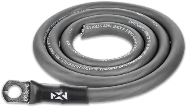 NVX Full Spec 4 Gauge AWG 100% OFC Complete 2-Channel Amplifier Wiring Kit with RCA Cable - XKIT42