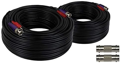 Night Owl 100 ft. in-Wall Rated Video/Power Camera Extension Cable with Extension Adapter (2-Pack)