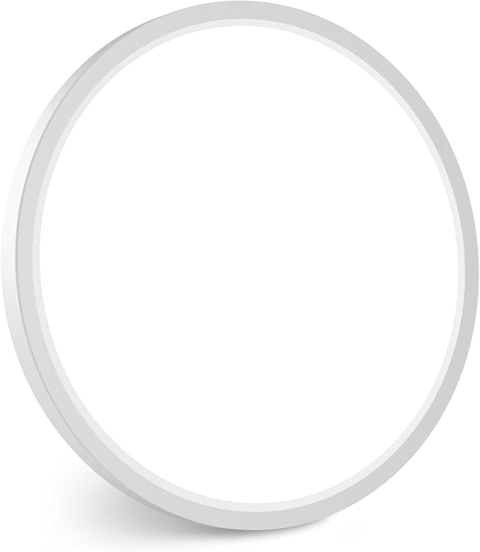 slochi 1Pack LED Flush Mount Ceiling Light Fixture, 15 Inch 30W, 3800LM, Super Slim 0.7 Inch, 3000K-6500K Adjustable Low Profile LED Ceiling Lights for Bathroom, Closet, Hallway(White)