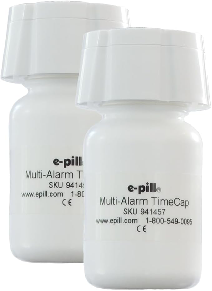 e-Pill TimeCap – Smart Pill Bottle Cap with Last Opened Time Stamp & Up to 24 Daily Alarms (2)