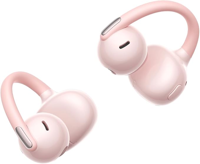 Baseus Bowie MC2 Air Open Ear Clip-on Earbuds, CloudComfort Air Cushions for Workout Running, 11mm Drivers Super Bass 2.0, IP67 Waterproof, 40H Playtime, Flexible Secure Fit Earbuds