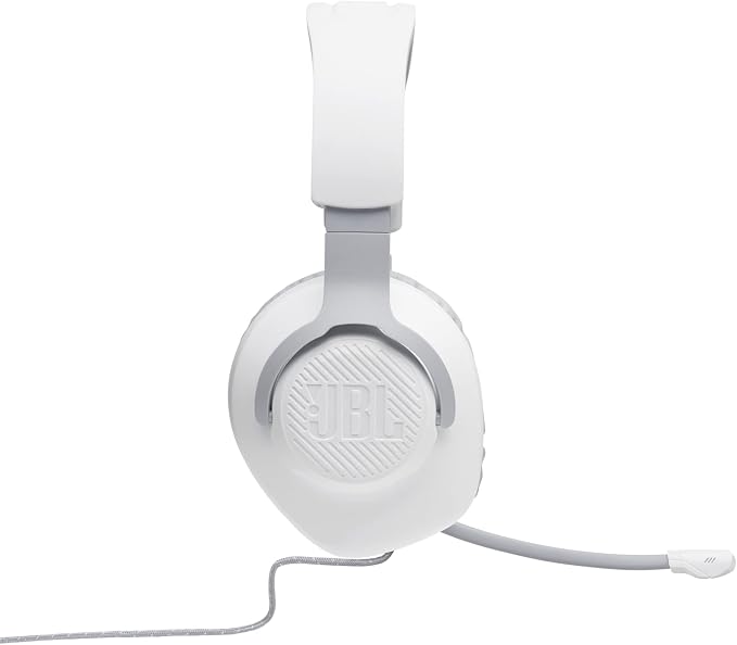 JBL Quantum 100 - Wired Over-Ear Gaming Headphones - White, Large
