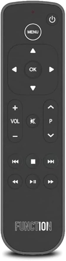 Function101 Button Remote for Apple TV (Bluetooth) - 5 Pack | Compatible with Apple TV 4K & HD | Non-Siri, No Voice Control | No Apple TV Line of Sight Required | 2 AAA Batteries Included