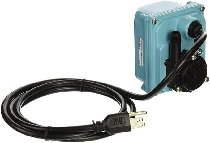 Little Giant 1-MA 115 Volt, 170 GPH Direct Drive Small Submersible Aluminum Water Transfer or Circulation Pump for Industrial, Commercial or Home use with 6-Ft. Cord, Blue, 521203