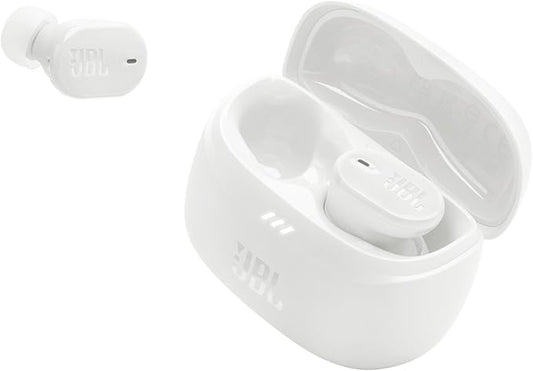 JBL Tune Buds 2 - True Wireless Noise Cancelling Earbuds with JBL Spatial Sound and Smart Ambient Technology, 6 mics for Perfect Calls, up to 48Hrs of Playback, IP54 Dust & Water Resistant (White)