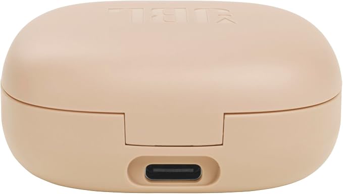 JBL Vibe Flex True Wireless Earbuds – Bluetooth Earphones with Deep Bass Sound, IP54 Water & Dust Resistant, Long Battery Life, Voice Assistant Compatible, Open-Ear Design (Beige)