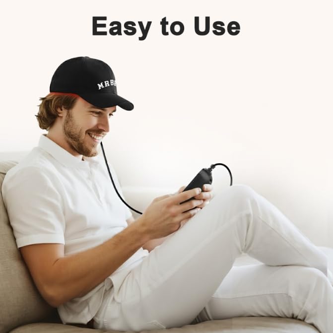 Red Light Hair Growth Cap, 528 Total Light Emitters, Red Light Therapy for Hair,Adjustable Fit,At-Home Sessions for Men & Women, Irradiation Aesthetic