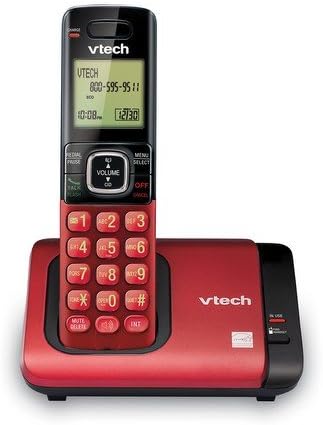 VTech CS6719-16 DECT 6.0 Phone with Caller ID/Call Waiting, 1 Cordless Handset, Red