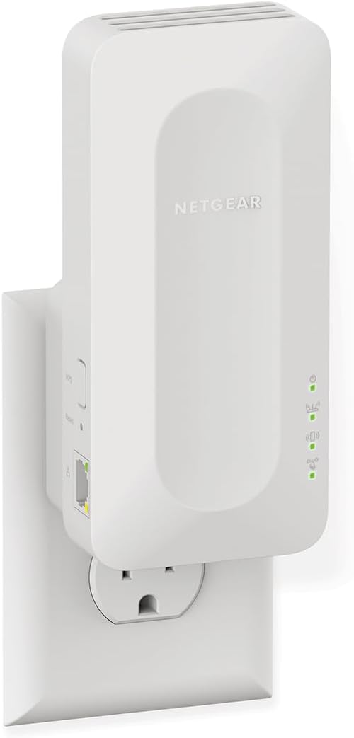 NETGEAR WiFi 6 Range Extender (EAX17) - AX3000 Dual-Band Wireless Signal Booster & Repeater (up to 3.0 Gbps Speed) - Add up to 1,500 sq. ft., 20 Devices (Renewed)