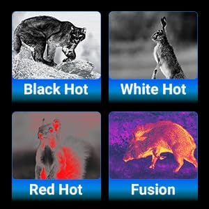 High-Sensitivity Handheld Thermal Monocular,Thermal Night Vision Imaging Monocular with Heat Vision for Hunting, 8X Digital Zoom, Adjustable Palettes & Brightness, 15mm Focal Length 256x192