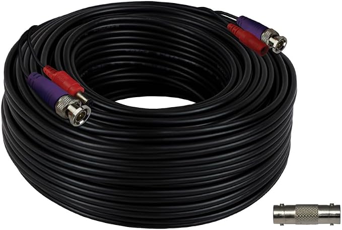 Night Owl 100 ft. in-Wall Rated Video/Power Camera Extension Cable with Extension Adapter