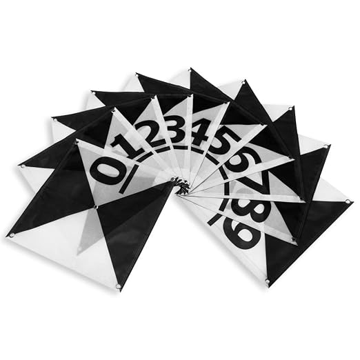 Sky High Bull's-Eye Drone Ground Control Point GCP - UAV Aerial Target for Mapping & Surveying (10 Pack) | Center Eyelets Numbered 0-9 (Black/WhiteMarkers) | Pix4D & DroneDeploy Compatible