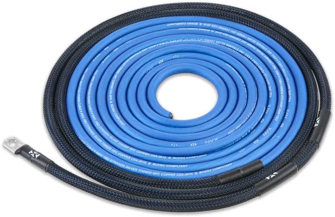 NVX Full Spec 4 Gauge AWG 100% OFC Complete 2-Channel Amplifier Wiring Kit with RCA Cable - XKIT42