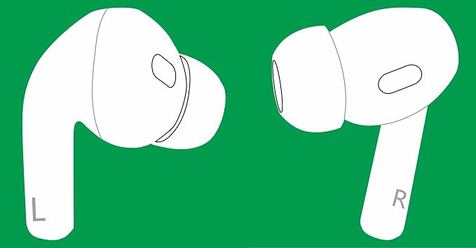 OEM Left and Right Earbuds Replacements for Pods Pro (2nd Generation), Authorized USB C A3047, A3048, A3049, A2968, Compatible with Original Air Pros 2 Charging Case, Genuine A Pair of L & R Ear Sides