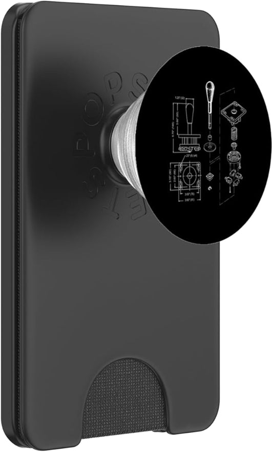 Arcade Stick Diagram Blueprint Patent - Fighting Games PopSockets PopWallet for MagSafe