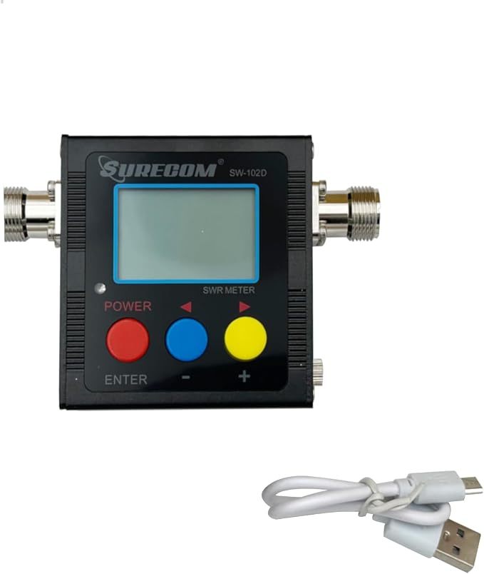 Mcbazel Surecom SW-102D-S VHF/UHF 125-525Mhz 120W V.S.W.R. & Power Meter (SO239 Connector)