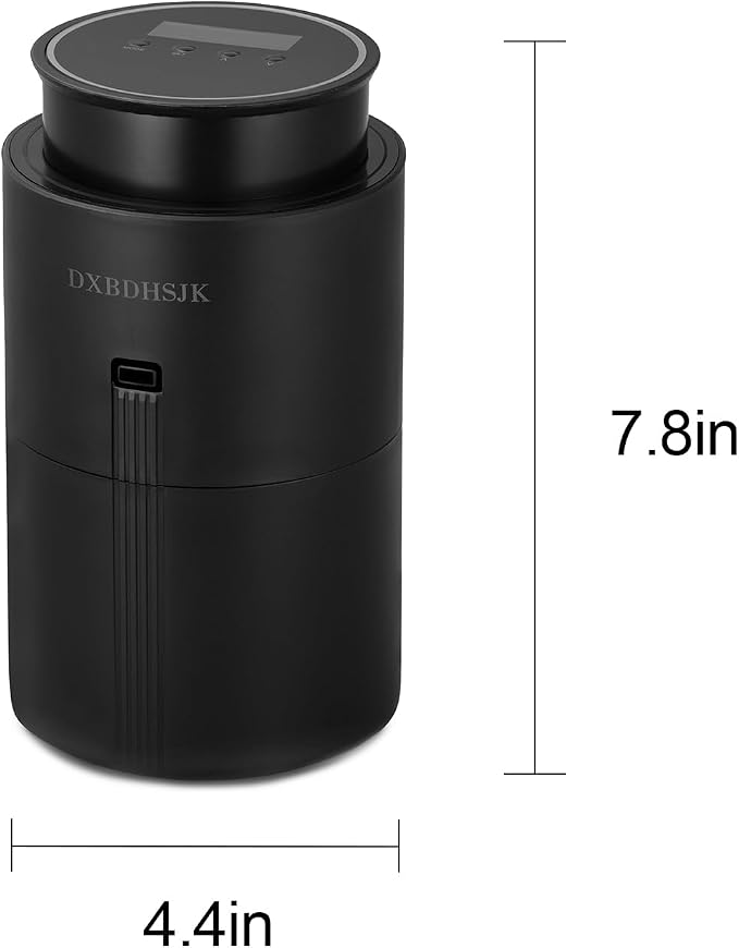 Bluetooth Waterless Diffuser, Smart Home Essential Oil Diffuser, Fragrance Coverage Up to 2,000 Sq Ft, Ideal for Home, Hotel, Office, Restaurant and Spa. (Black)