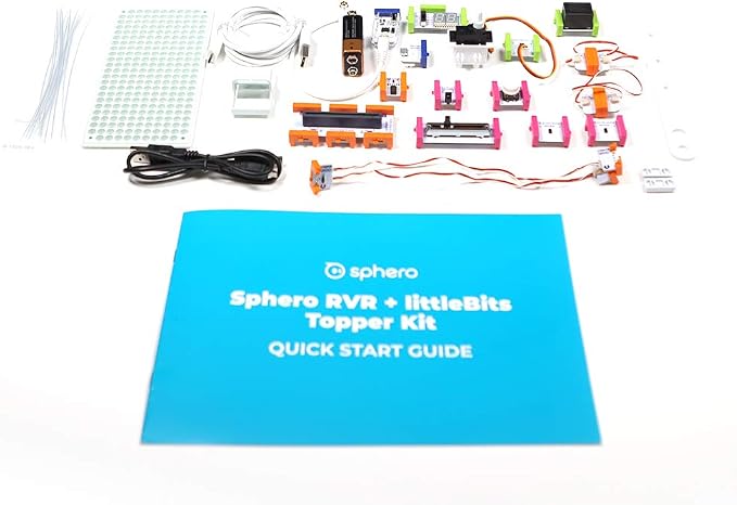 Sphero littleBits RVR+ Topper Kit - Program Both littleBits and RVR+ in the Same Platform - Microsoft MakeCode or Micro:bit Python Editor | Program littleBits and RVR+ in Same Platform, Microsoft MakeCode Compatible, micro:bit Python Editor Compatible