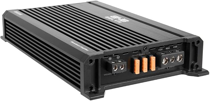 Belva BXD3K 3000W Peak BX-Series 1-Ohm Stable Class-D Monoblock Car Audio MOSFET Amplifier with Remote Subwoofer Level Control