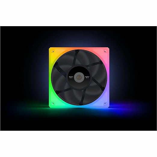 Thermaltake TOUGHFAN 12 RGB Radiator Fan 3 Pack, 16.8 Million RGB Lighting, Max Air Flow 53.75 CL-F135-PL12SW-A