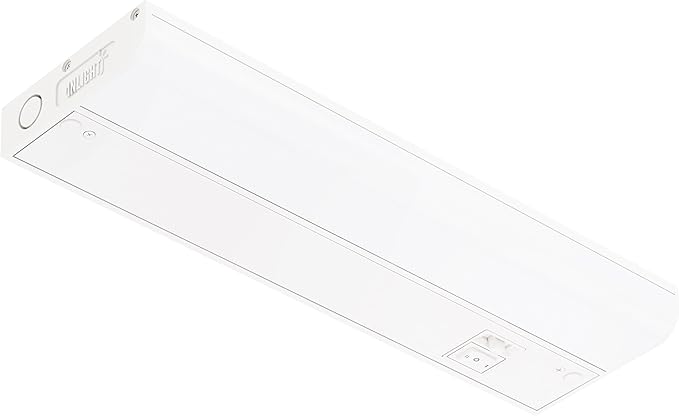 GETINLIGHT 12-inch Hardwired Only 5 Color LED Under Cabinet Lighting, Selectable 2700/3000/4000/5000/6000K, Dimmable, Matte White Finished, ETL Listed, IN-0201-11-WH-5C