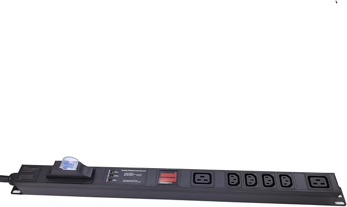 Meter SPD Function with L6-30p Plug C13 30A 240V 6 Way PDU for Internet Data Centre (pc)