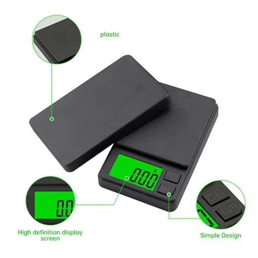 Luggage Weight Scale, 4pcs Precision Pocket Scale 1000g 0.1g Digital Food Jewelry with Backlight LCD Mini Scale for Travel,Hand Scale(0.1g 1000g)