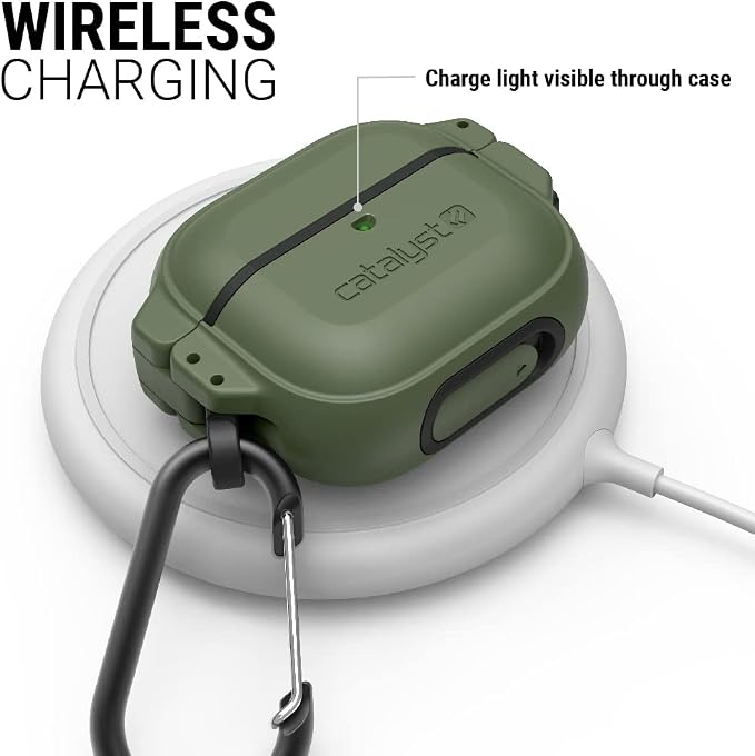 Catalyst Total Protection Case for AirPods 3rd Generation 2022, 330ft Waterproof Case for AirPods 3, Shockproof Cover for AirPods 3rd Generation, Durable Protection for AirPods 3 with Carabiner