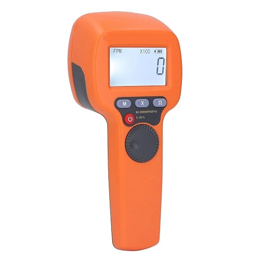 LED Stroboscope, Digital Handheld Stroboscope 60-99999 RPM Tach Tester Rechargeable Non Strobe Tachometer