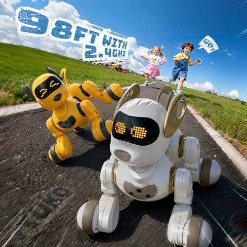Ruko 1088 Smart Robot Toys for Kids and 18011 White Smart Robot Dog