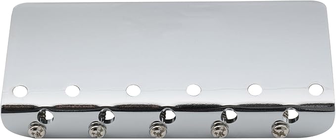 Wilkinson WBBC5 18mm 5-String Bass Bridge Brass Saddles for Precision Jazz Bass, Chrome