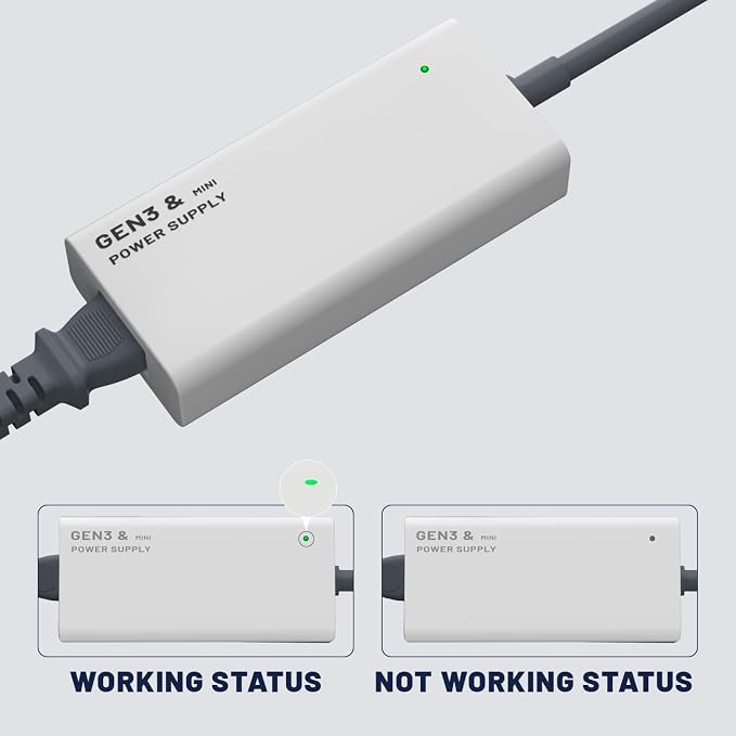 Starlink Gen 3 & Mini Power Adapter, ETL Listed 144W 48V 3A Replacement Starlink Power Supply