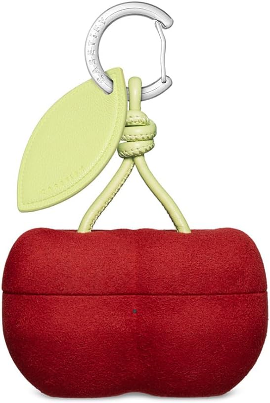 CASETiFY Red Cherry AirPods Pro 3 Case with Ring [2-in-1 Earbuds Case & Stylish Bag Charm/Easy Attachment/Shockproof]