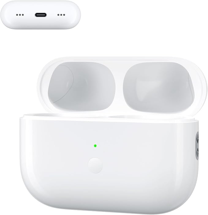 Wireless Charging Case Compatible for Airpod Pro 1st 2nd Charger case with Type-C Charging Port Replacement for Airpod Pro 1st / 2nd Charging case Support Wireless (2.82”(Airpod pro 2 Type-C)