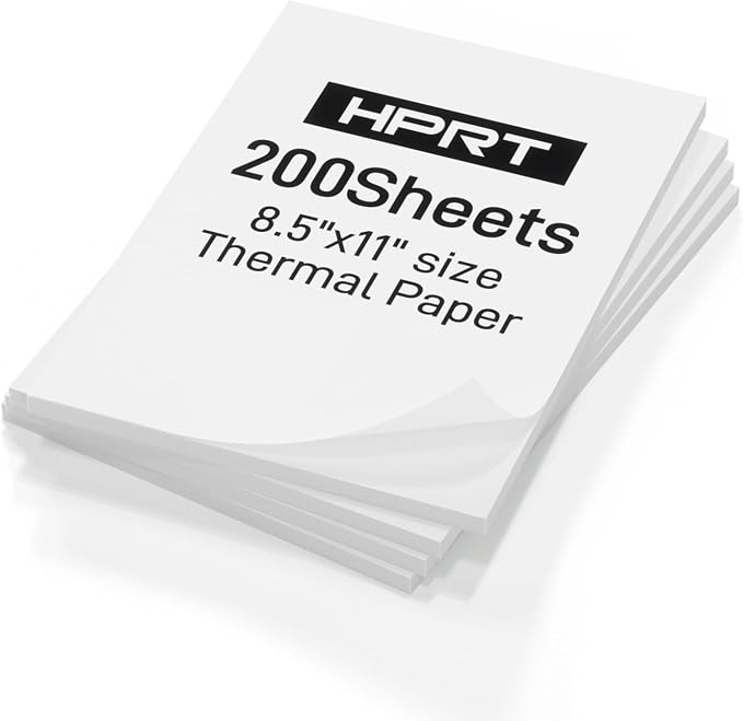 HPRT MT610 Pro Portable Printer Wireless for Travel &200 Sheet Thermal Paper US Letter Size
